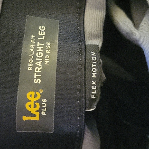 Lee Plus Flex Motion green gray pants regular fit straight leg mid rise 16W NEW… - Picture 6 of 11